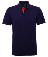 Asquith & Fox Men's classic fit contrast polo AQ012
