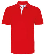 Asquith & Fox Men's classic fit contrast polo AQ012