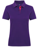 Asquith & Fox Women's contrast polo AQ022
