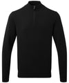 Asquith & Fox Men's cotton blend ¼ zip sweater AQ048