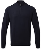 Asquith & Fox Men's cotton blend ¼ zip sweater AQ048