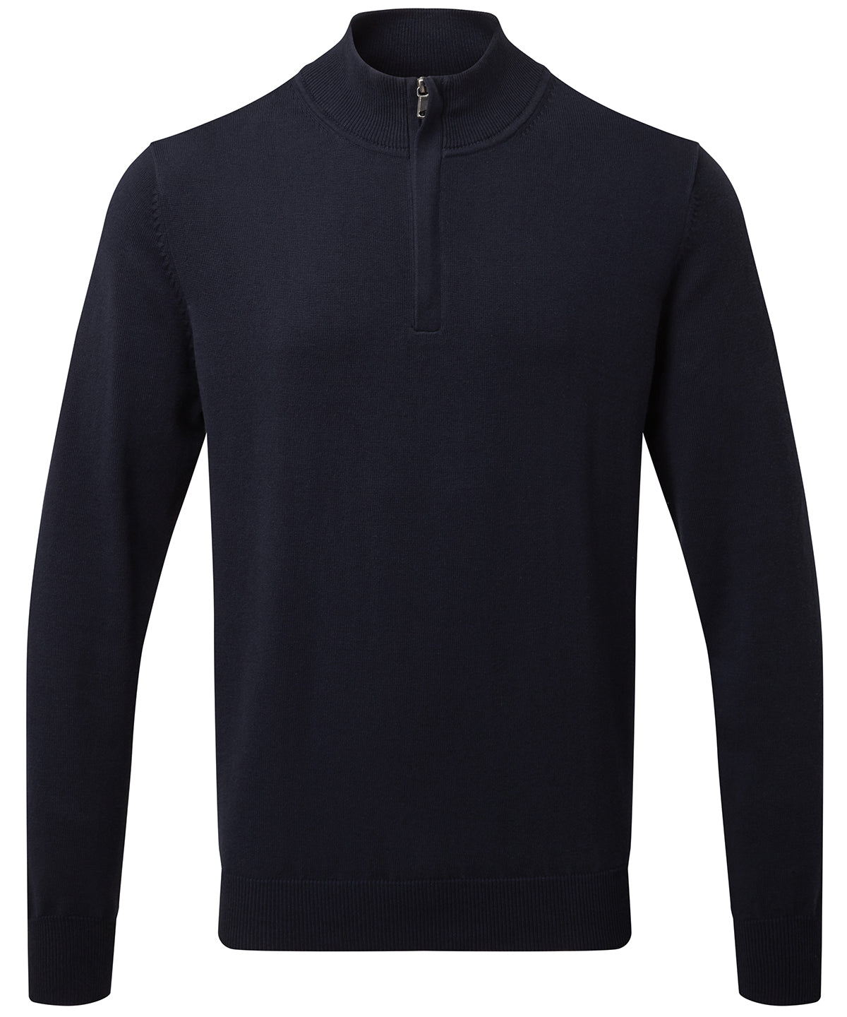 Asquith & Fox Men's cotton blend ¼ zip sweater AQ048