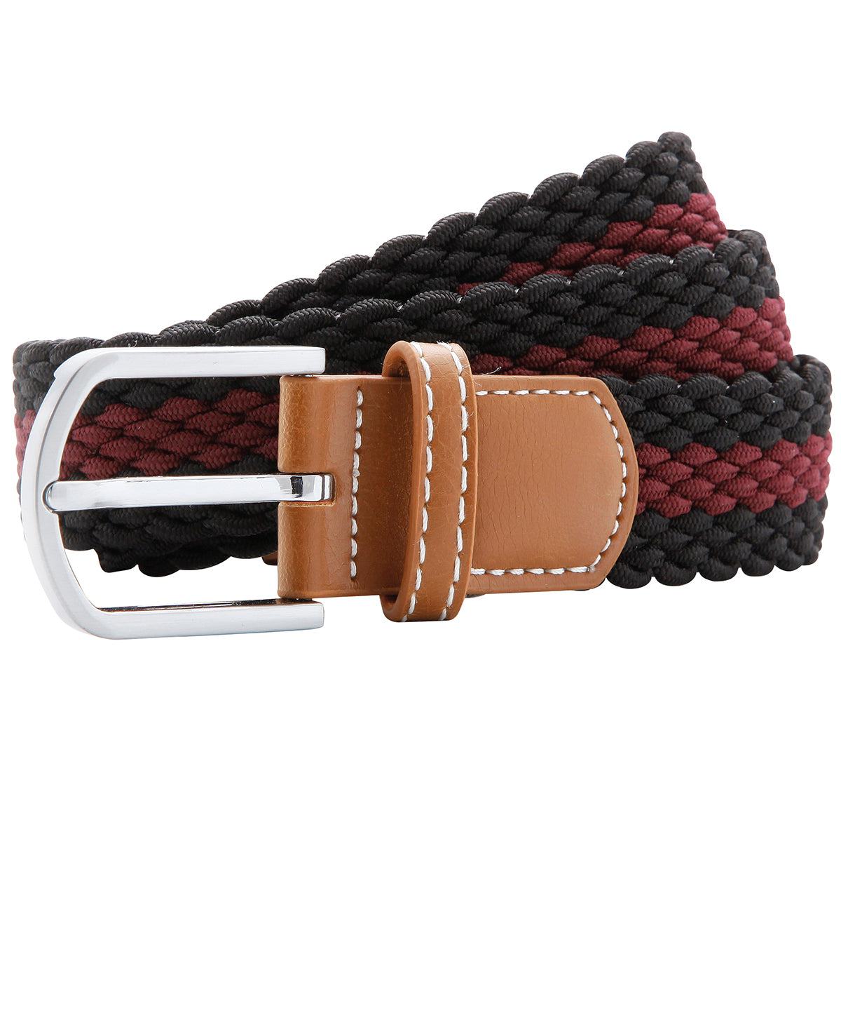 Asquith & Fox Two-colour stripe braid stretch belt AQ901