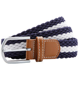 Asquith & Fox Two-colour stripe braid stretch belt AQ901