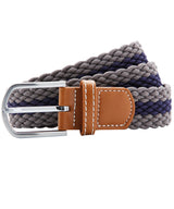 Asquith & Fox Two-colour stripe braid stretch belt AQ901