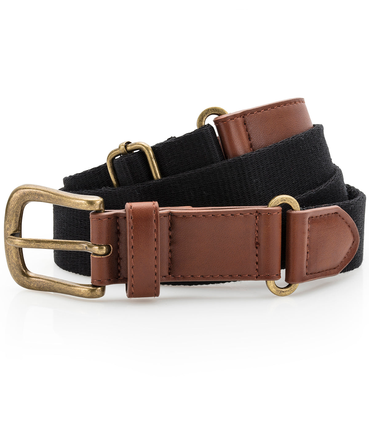 Asquith & Fox Faux leather and canvas belt AQ902