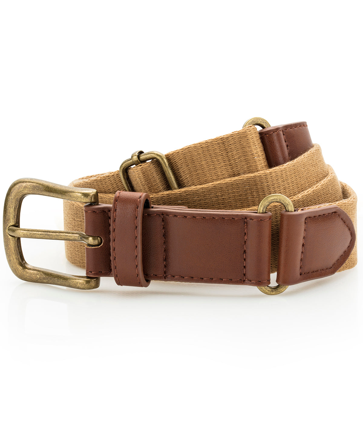 Asquith & Fox Faux leather and canvas belt AQ902