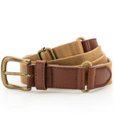 Asquith & Fox Faux leather and canvas belt AQ902