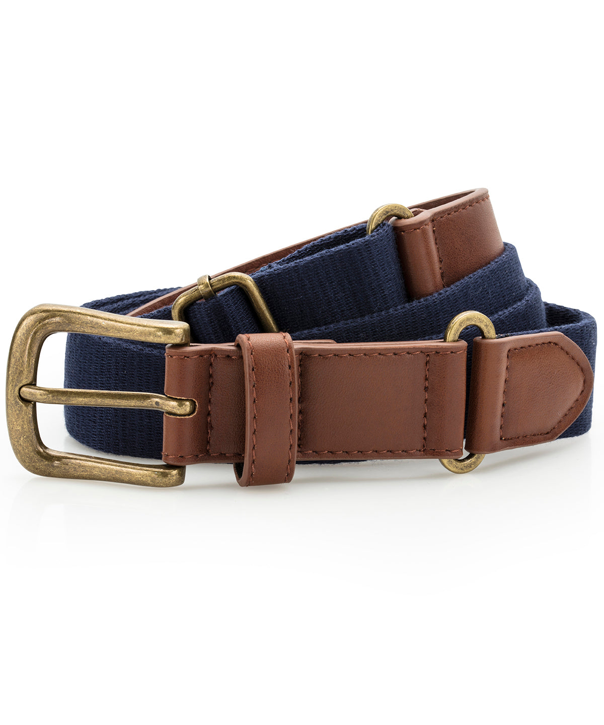 Asquith & Fox Faux leather and canvas belt AQ902