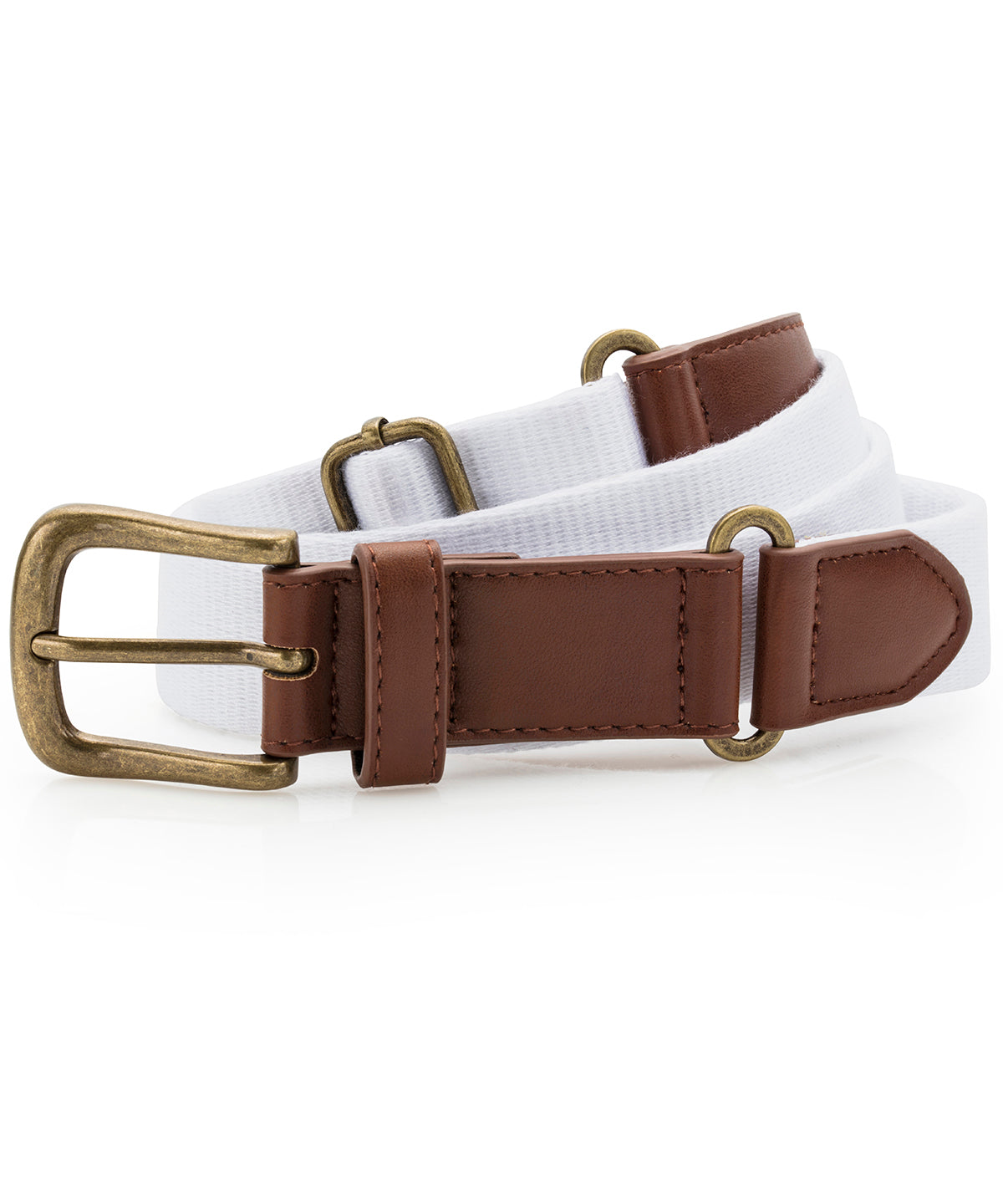 Asquith & Fox Faux leather and canvas belt AQ902