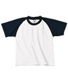 B&C Collection Baseball /kids - White/Navy