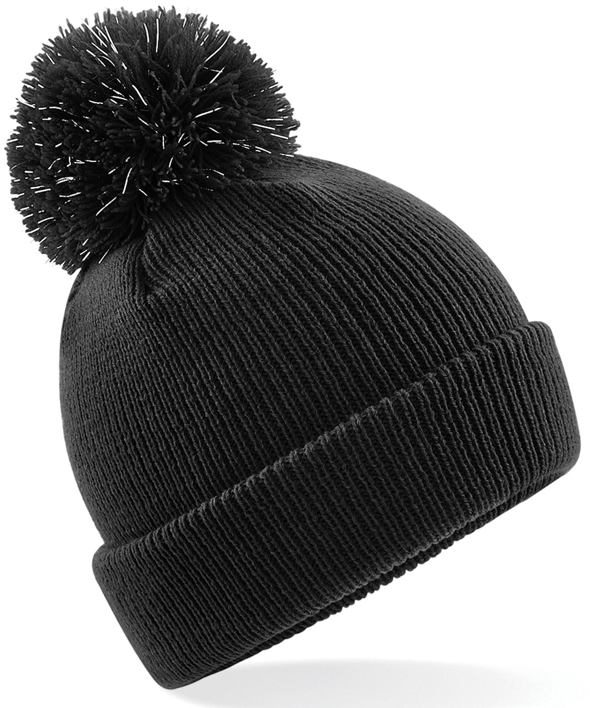 Beechfield Junior reflective bobble beanie B406B