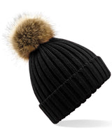 Beechfield Fur pop pom chunky beanie BC412