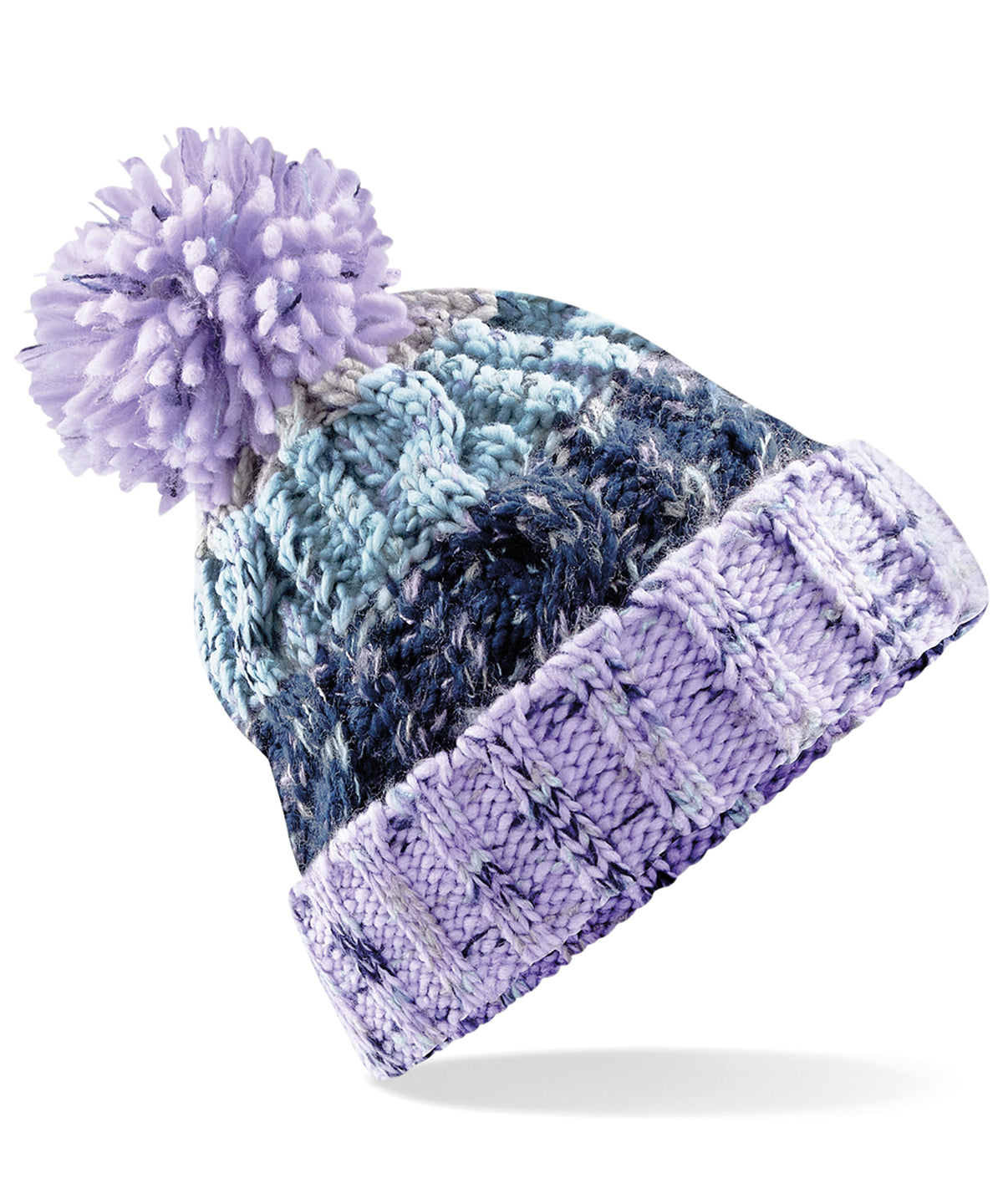 Beechfield Corkscrew pom pom beanie BC486