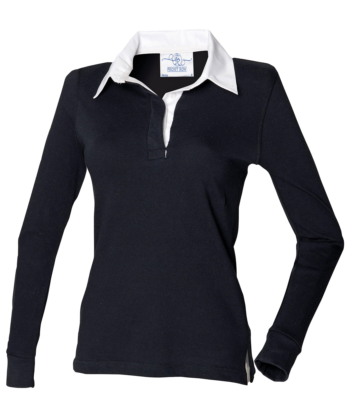 Front Row Women's long sleeve plain rugby shirt FR101