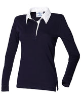 Front Row Women's long sleeve plain rugby shirt FR101