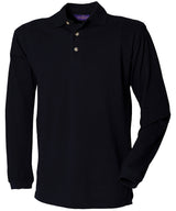 Henbury Long sleeve cotton polo shirt HB105