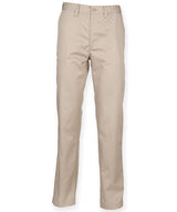 Henbury 65/35 flat fronted chino trousers HB640