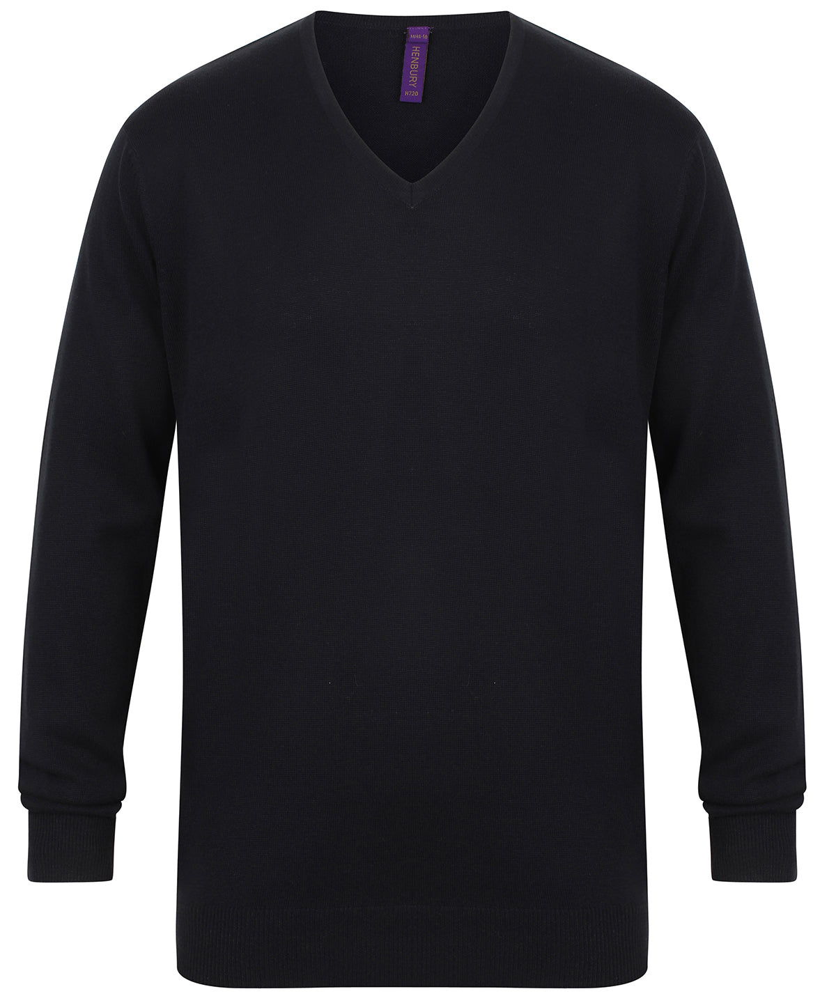 Henbury 12 gauge v-neck jumper HB720