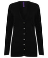 Henbury Women's v-button cardigan HB723