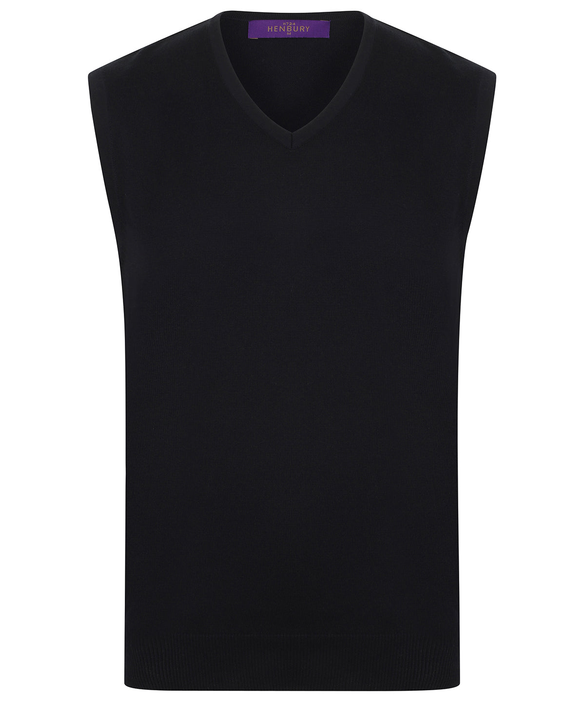 Henbury Sleeveless v-neck jumper HB724