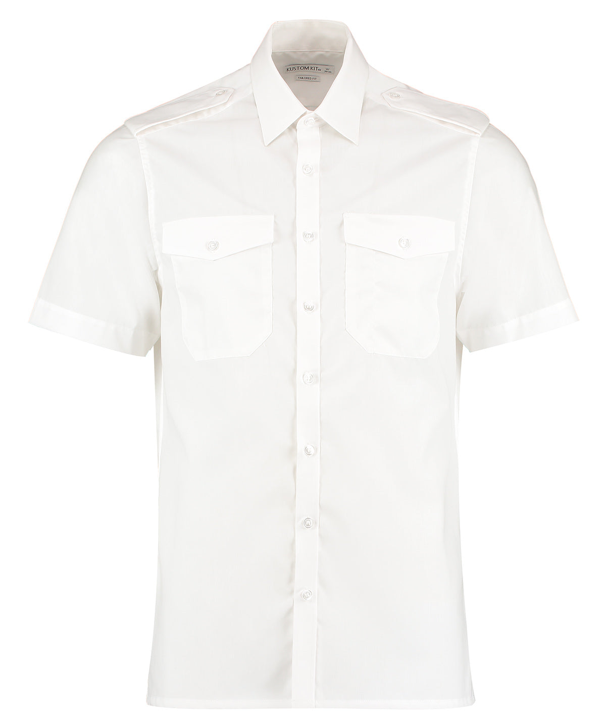 Kustom Kit Pilot shirt short-sleeved (tailored fit) KK133