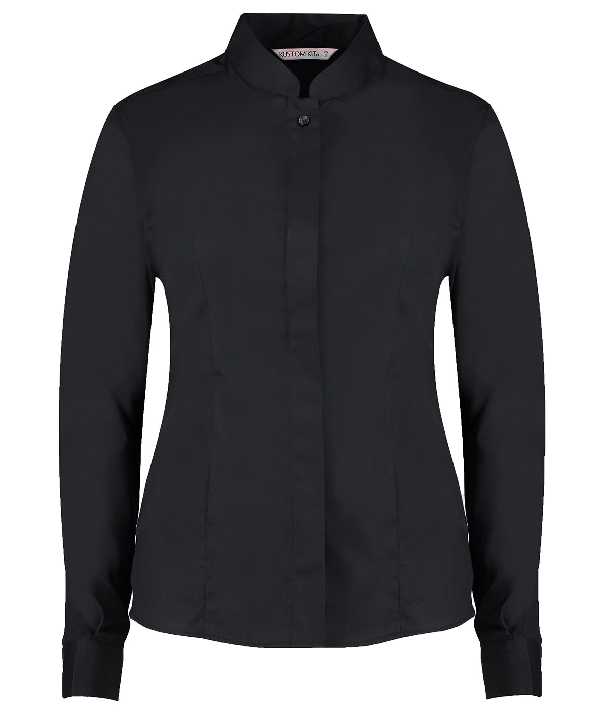 Kustom Kit Women's mandarin collar shirt long-sleeved (tailored fit) KK261