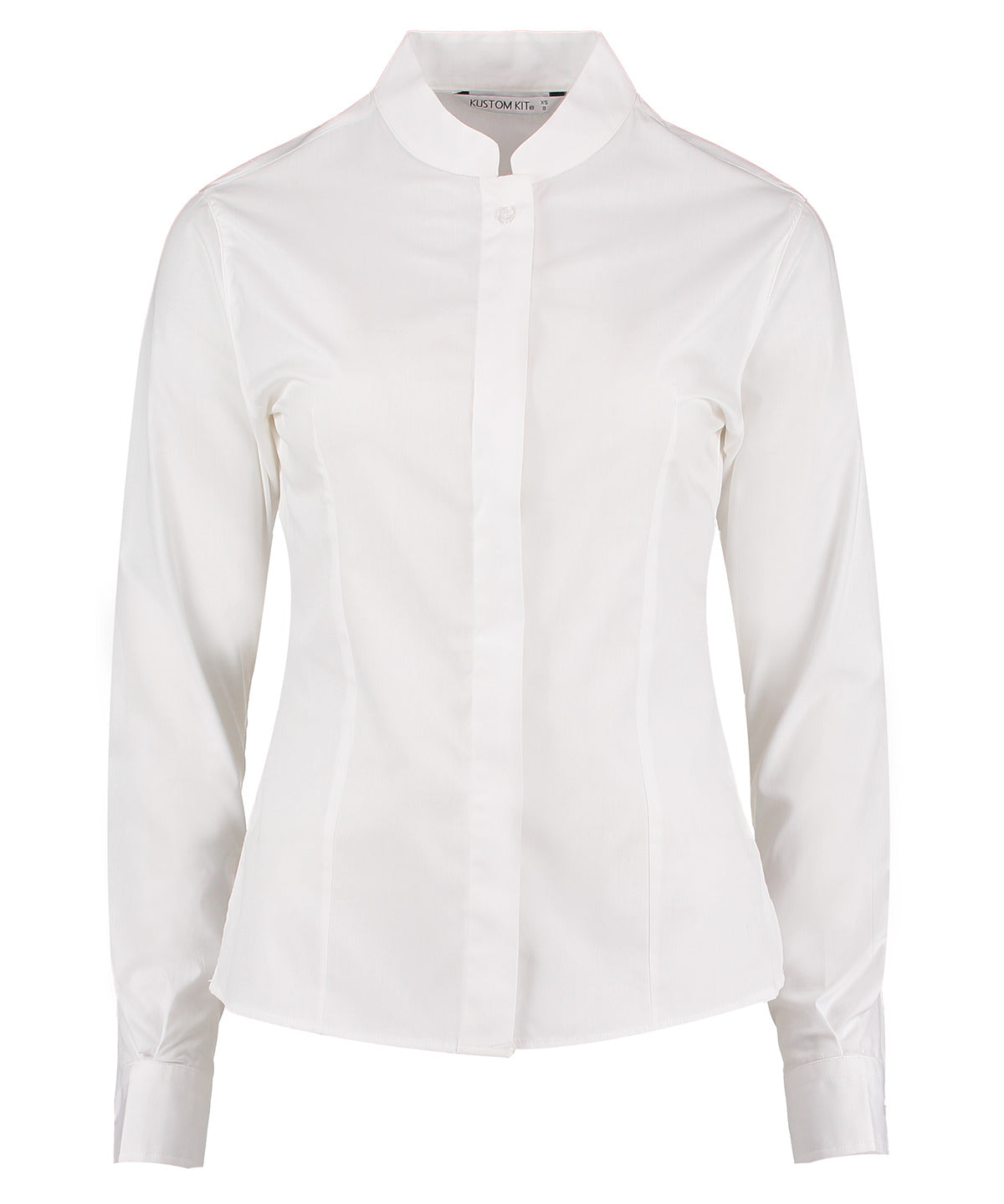 Kustom Kit Women's mandarin collar shirt long-sleeved (tailored fit) KK261