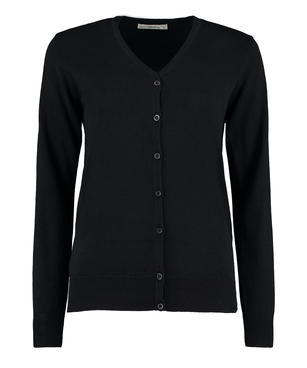Kustom Kit Women's Arundel v-neck cardigan long sleeve (classic fit) KK354