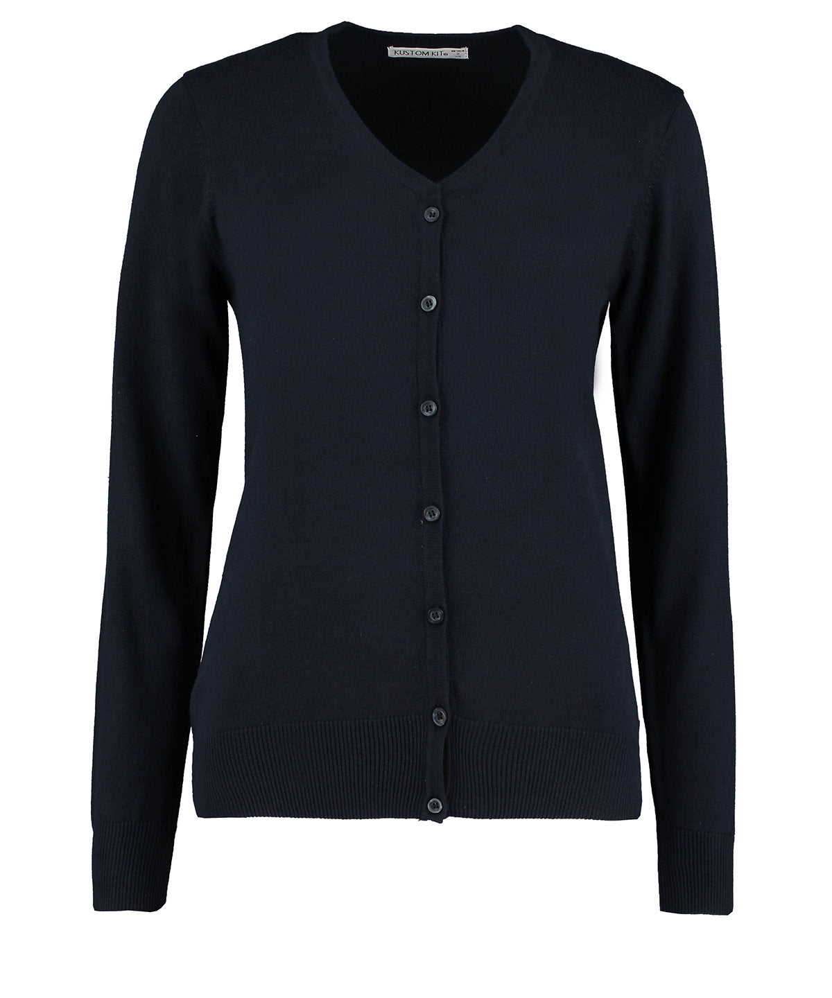 Kustom Kit Women's Arundel v-neck cardigan long sleeve (classic fit) KK354