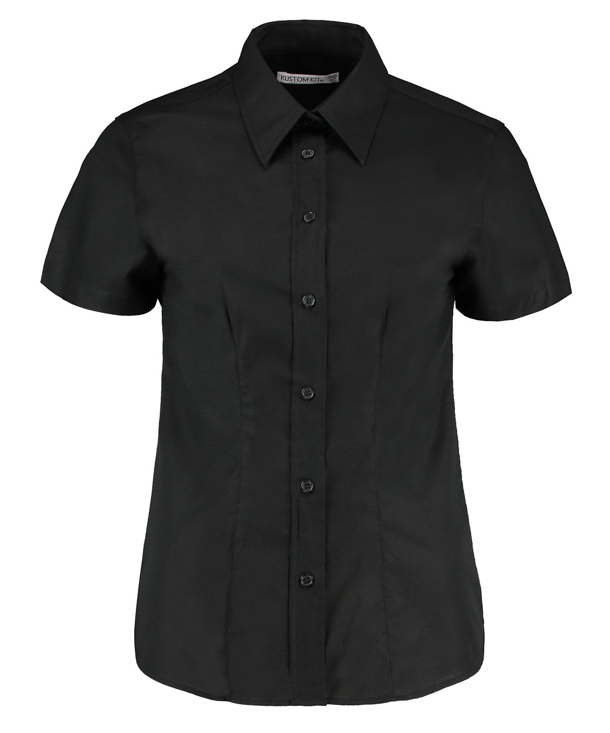 Kustom Kit Women's workplace Oxford blouse short-sleeved (tailored fit) KK360