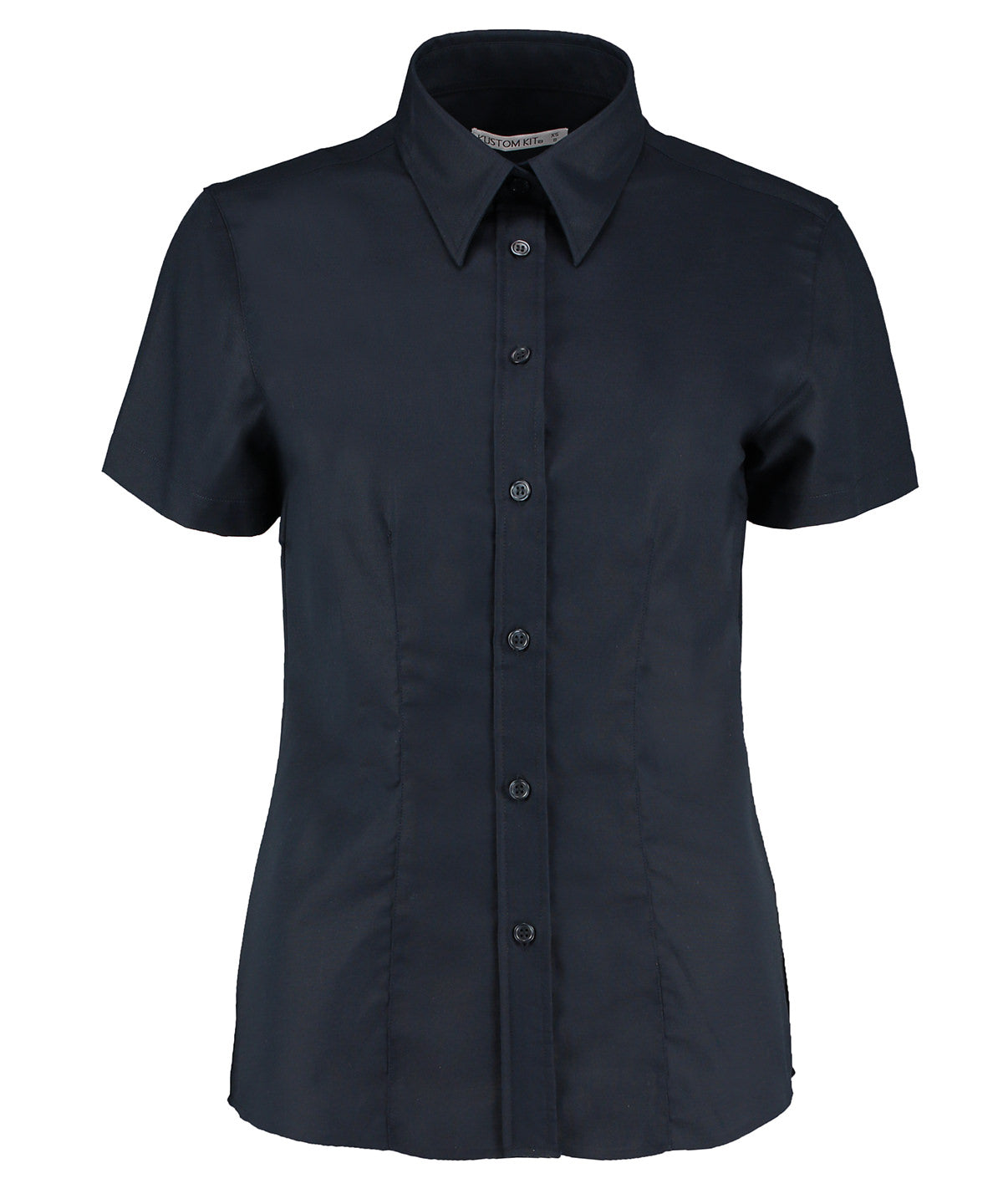 Kustom Kit Women's workplace Oxford blouse short-sleeved (tailored fit) KK360