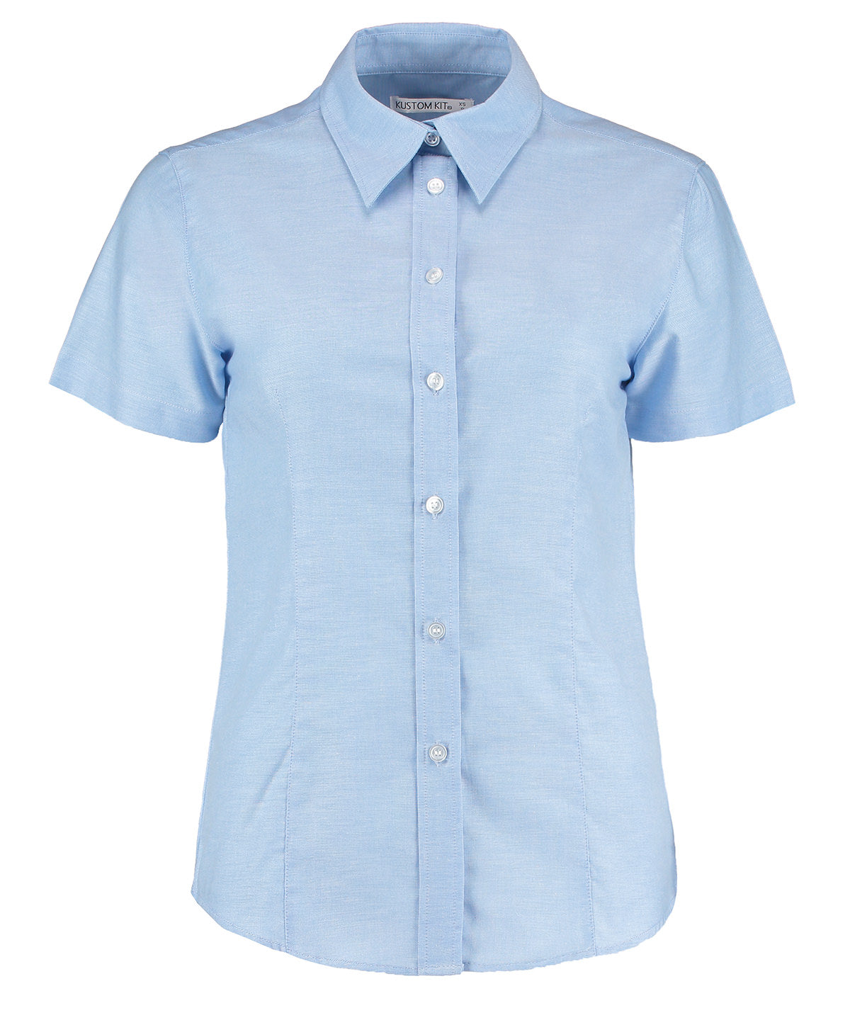 Kustom Kit Women's workplace Oxford blouse short-sleeved (tailored fit) KK360