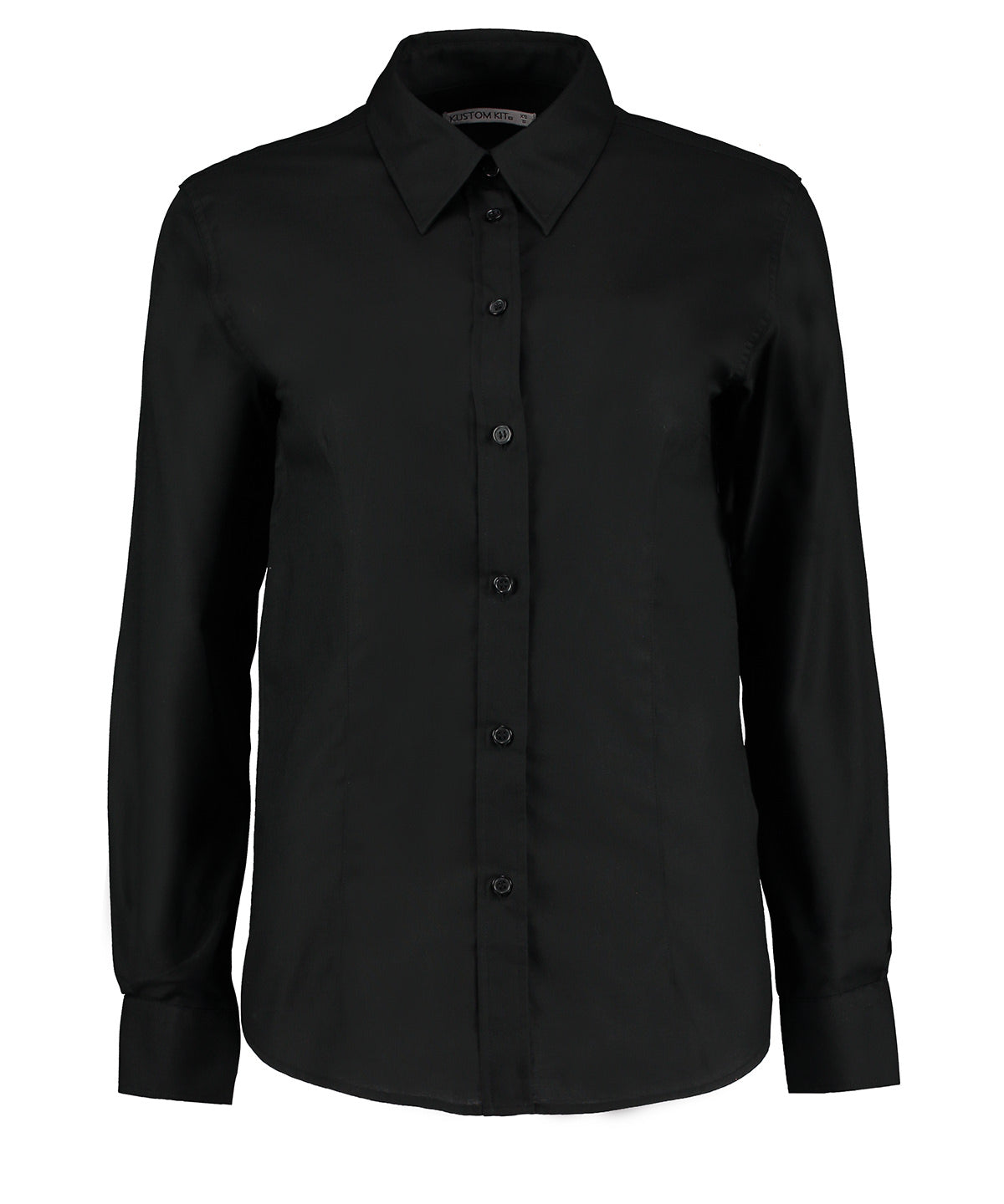 Kustom Kit Women's workplace Oxford blouse long-sleeved (tailored fit) KK361