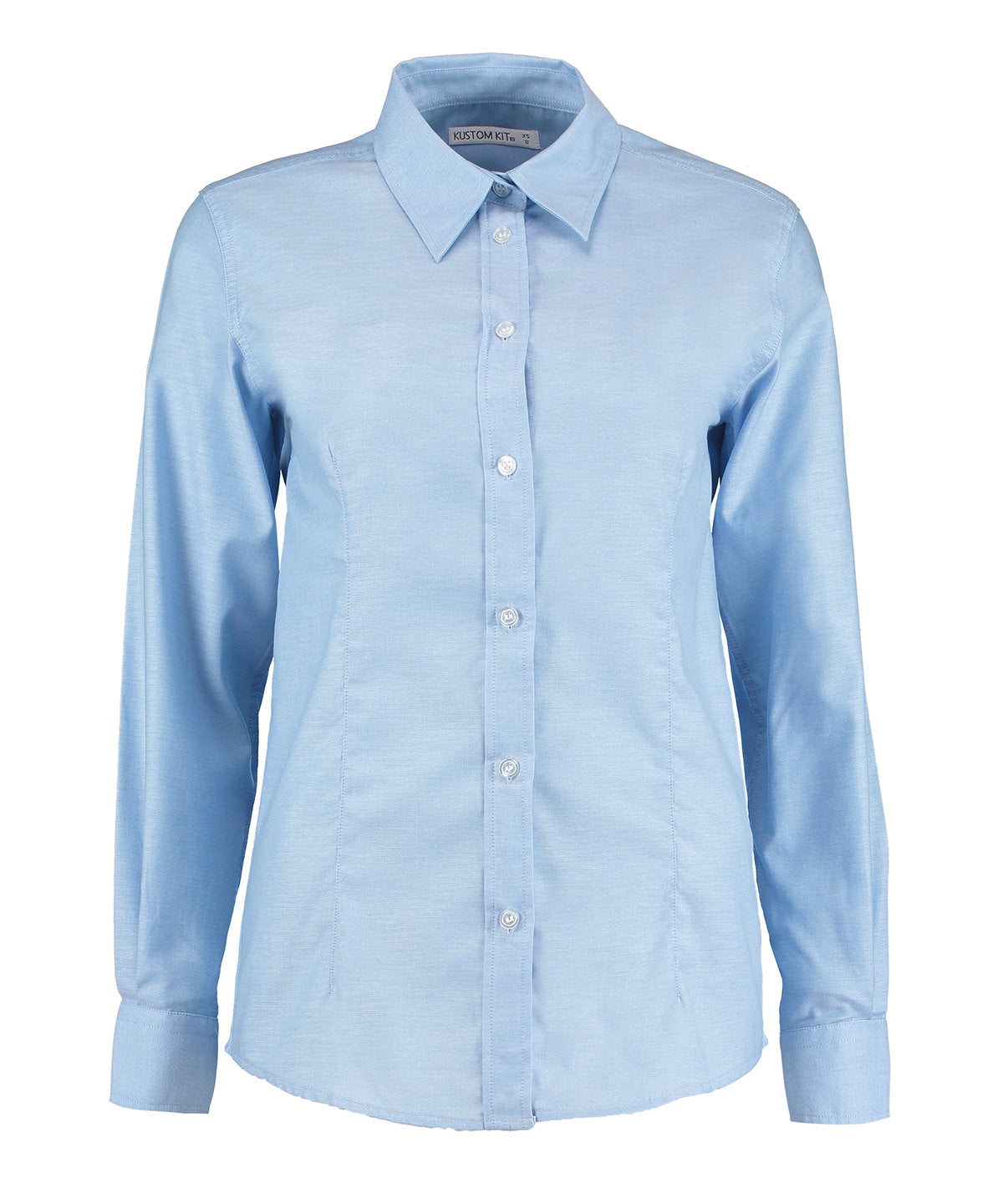 Kustom Kit Women's workplace Oxford blouse long-sleeved (tailored fit) KK361