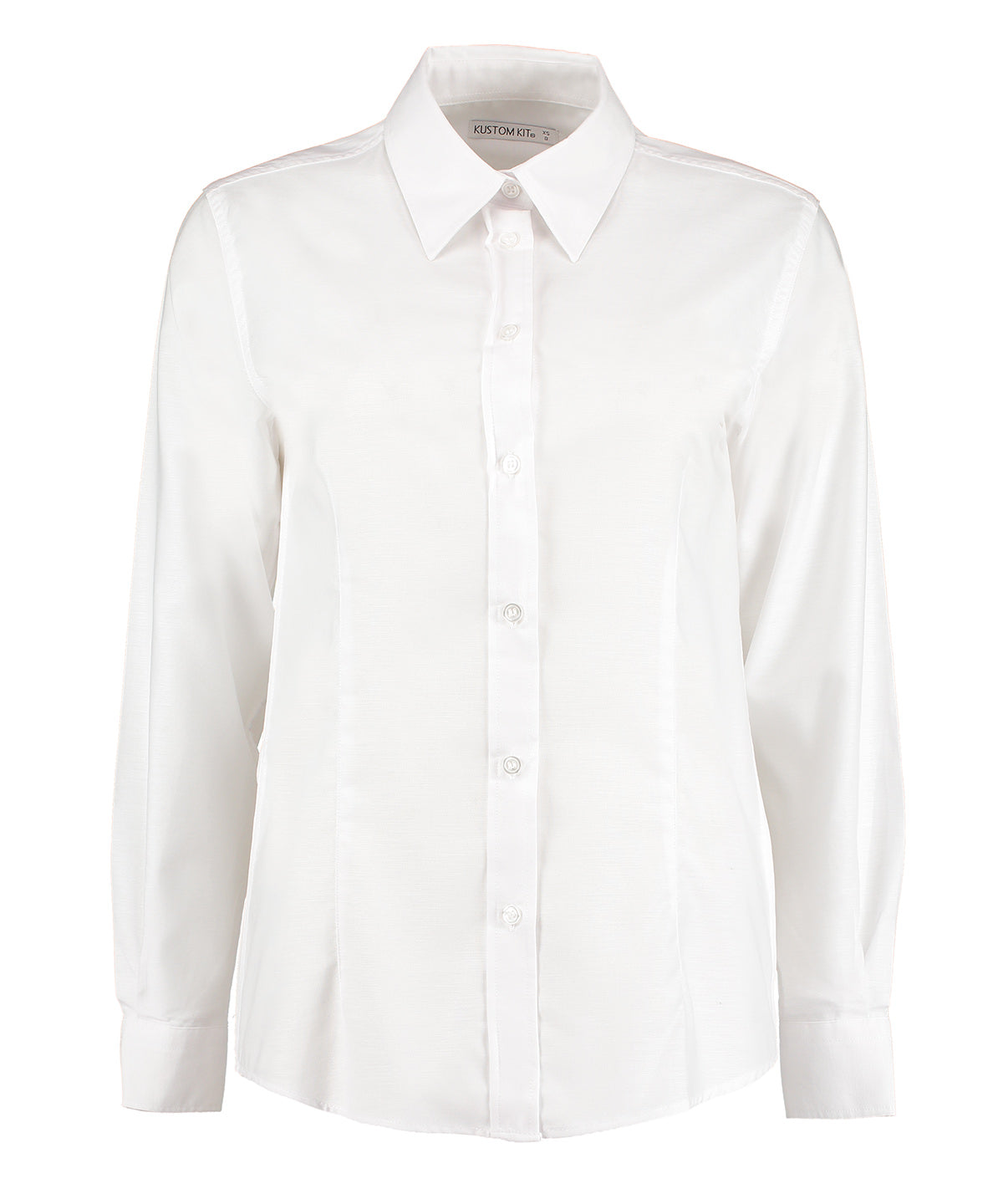 Kustom Kit Women's workplace Oxford blouse long-sleeved (tailored fit) KK361