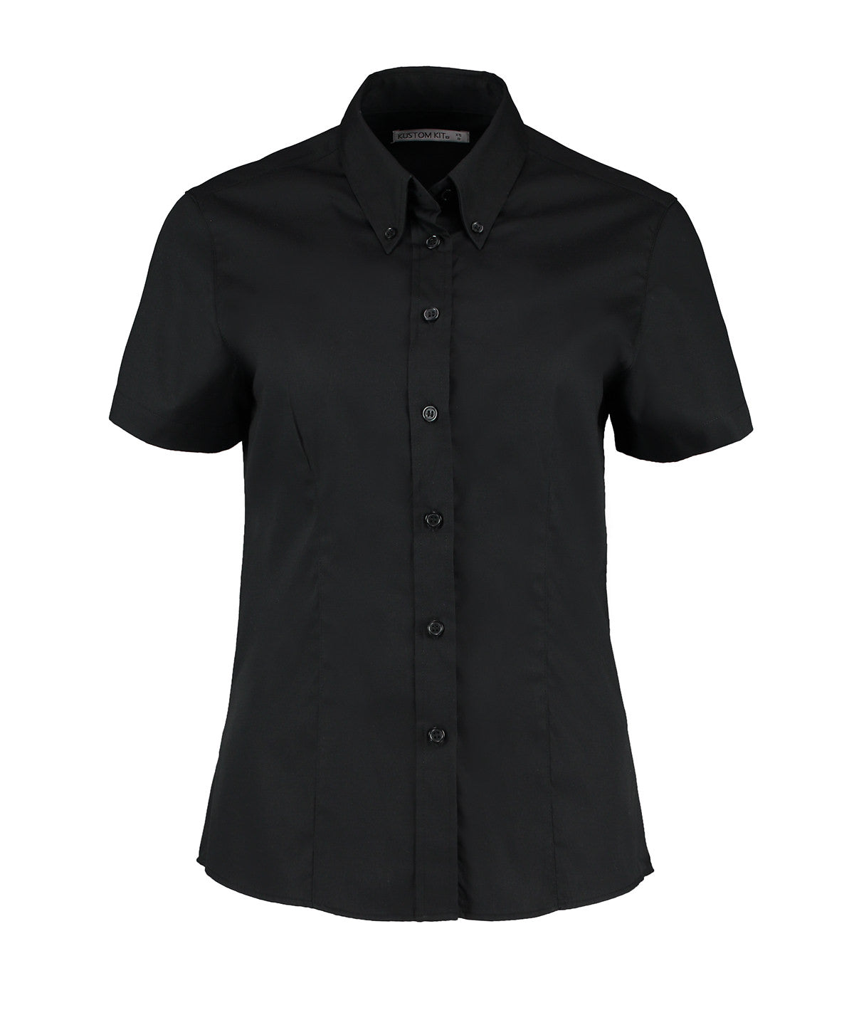 Kustom Kit Women's corporate Oxford blouse short-sleeved (tailored fit) KK701