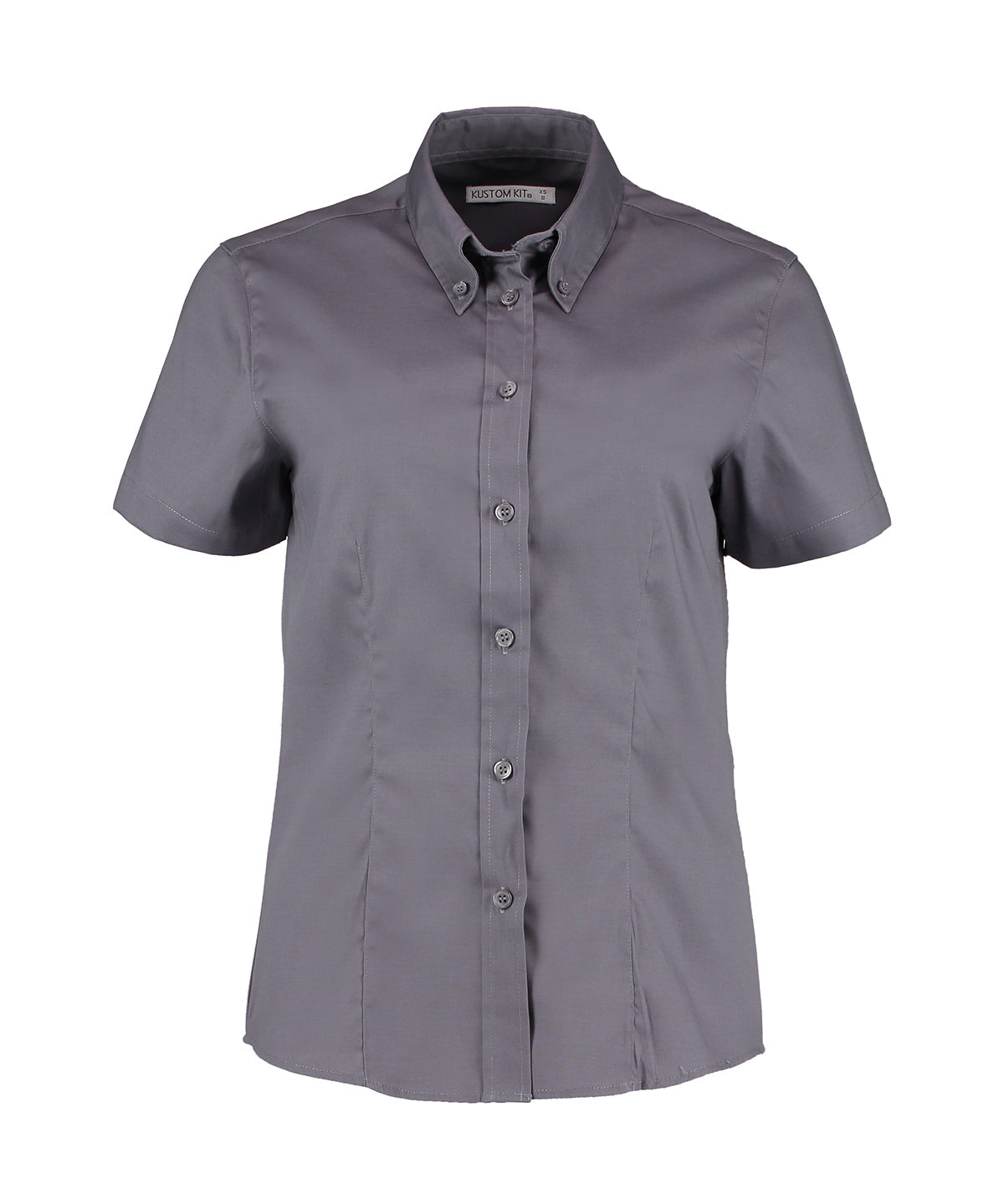 Kustom Kit Women's corporate Oxford blouse short-sleeved (tailored fit) KK701