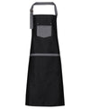 Premier Domain contrast denim bib apron PR127