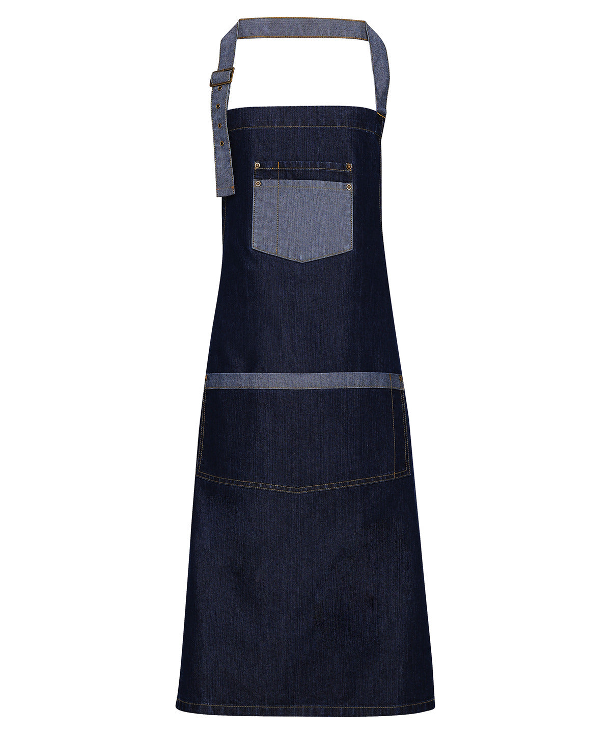 Premier Domain contrast denim bib apron PR127