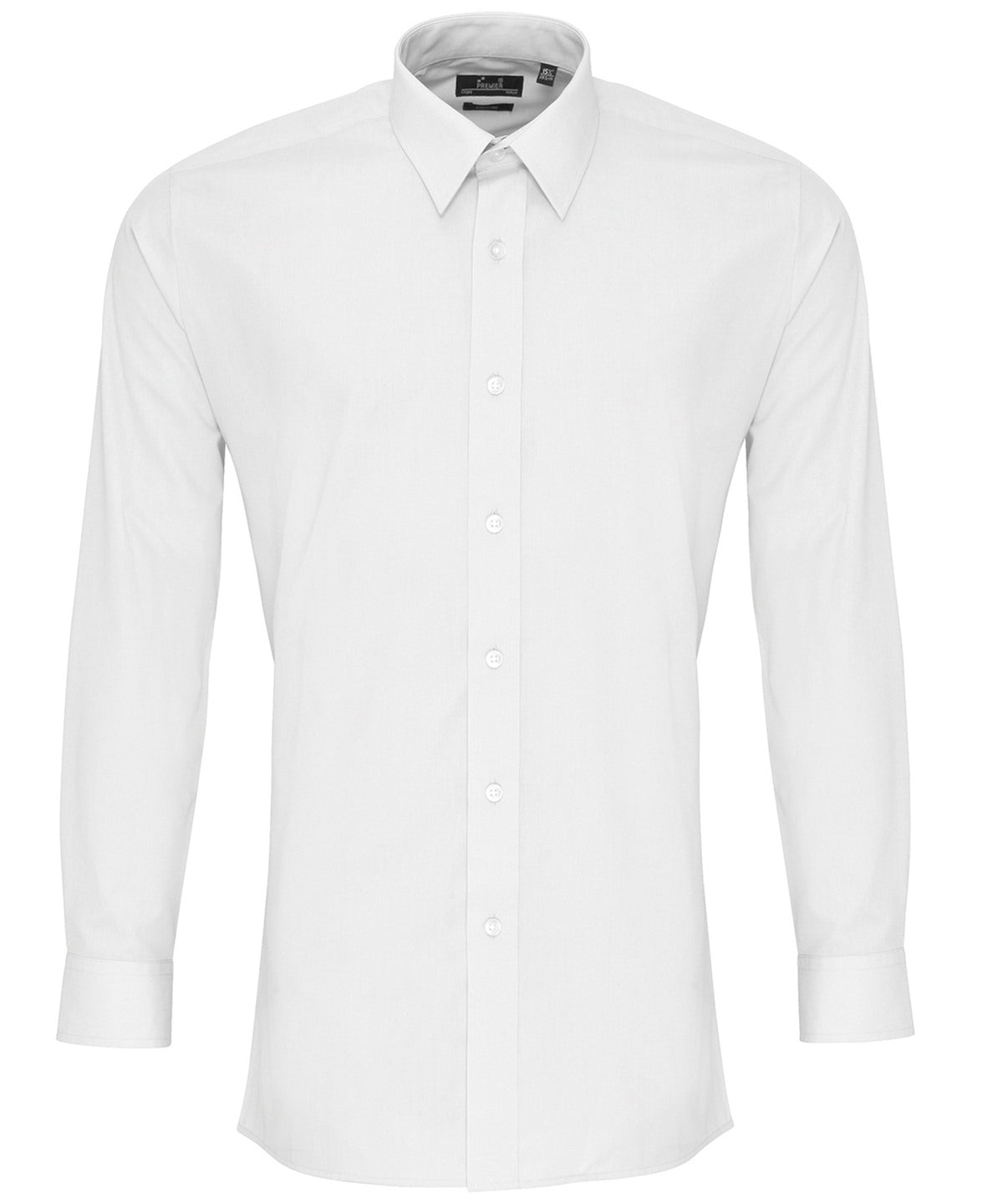 Premier Poplin fitted long sleeve shirt PR204