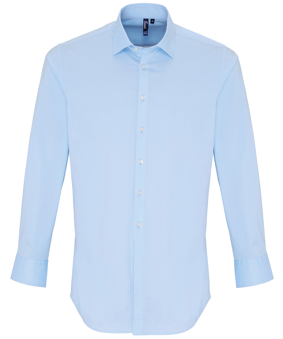 Premier Stretch fit cotton poplin long sleeve shirt PR244