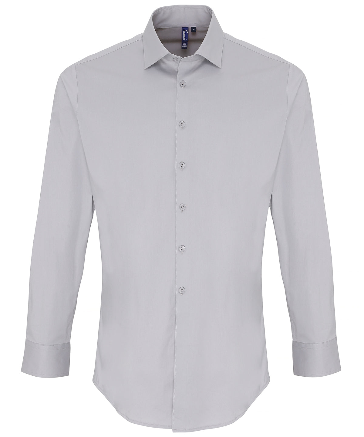 Premier Stretch fit cotton poplin long sleeve shirt PR244