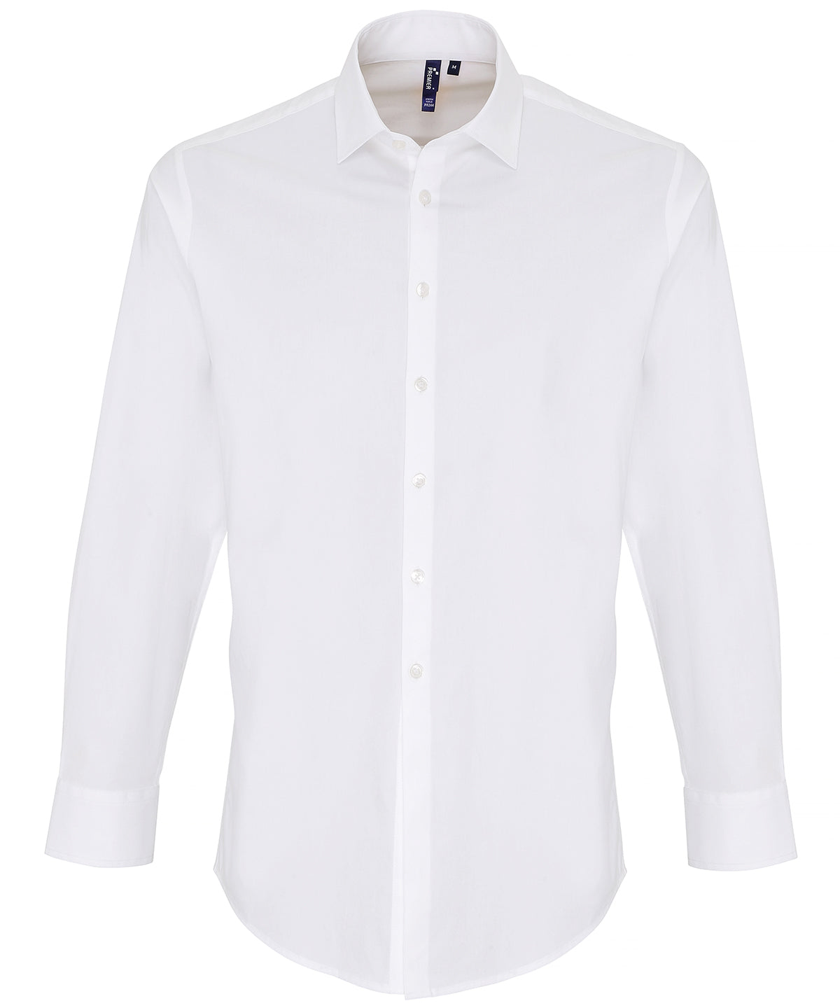 Premier Stretch fit cotton poplin long sleeve shirt PR244
