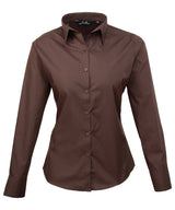 Premier Women's poplin long sleeve blouse PR300