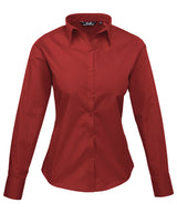 Premier Women's poplin long sleeve blouse PR300