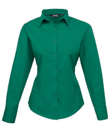 Premier Women's poplin long sleeve blouse PR300