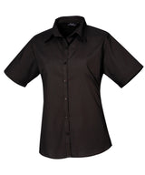 Premier Women's short sleeve poplin blouse PR302