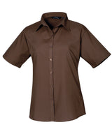 Premier Women's short sleeve poplin blouse PR302