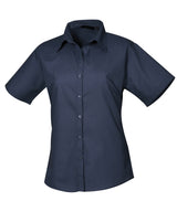 Premier Women's short sleeve poplin blouse PR302